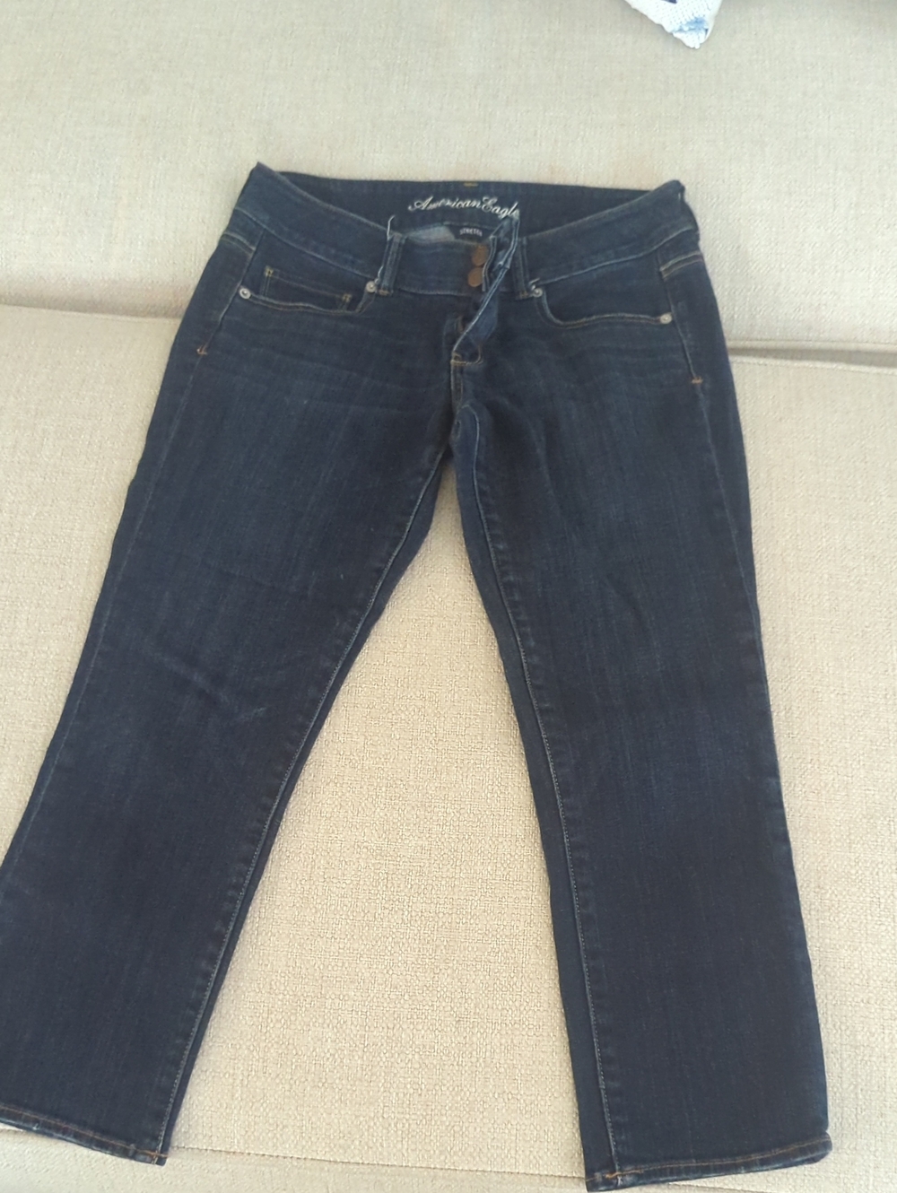 American Eagle Outfitters Dark Indigo Skinny Capri Jeans